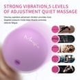 thumbnail image 4 of Maxgia 3" Single Massage Ball, 5 Speeds Vibrating Massage Ball Roller for Trigger Point Therapy, Deep Tissue Massager for Back, Neck, Foot, Myofascial Release, Pain Relief, Muscle Recovery,Purple, 4 of 7