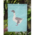 thumbnail image 3 of Carolines Treasures BB8075GF Buff Grey Back Goose Blue Check Flag Garden Size, 3 of 3