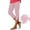 T Light Pink, variant on Adeawade Pants For Women Straight Leg Cropped Trousers Solid Color Button Front Ankle Pants High Waist Trousers Trend Pants Xl Khaki