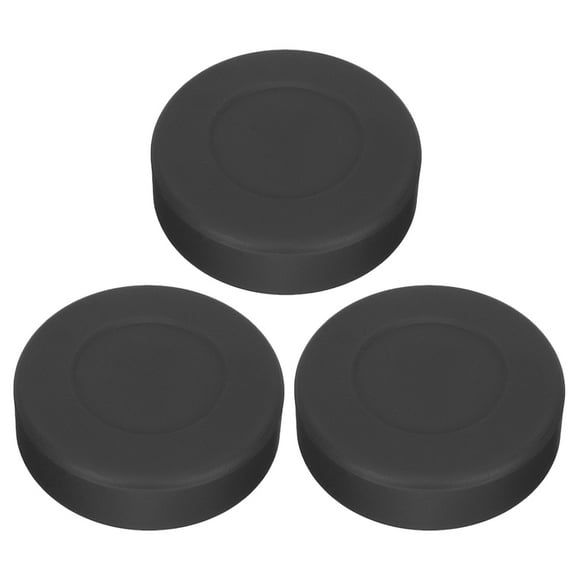 Juego de 3 discos de hockey con bolsa de malla reutilizable Discos de hockey sobre hielo clásicos de goma para practicar en interiores y exteriores