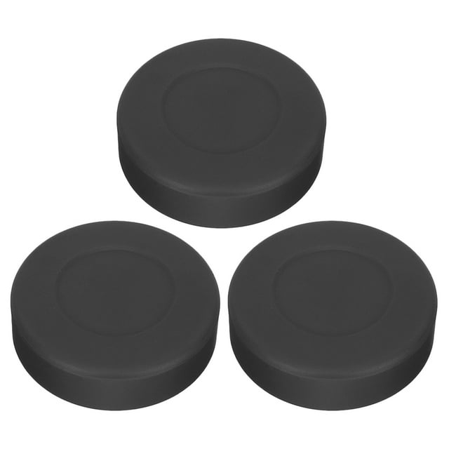 3 Pcs Palets de Hockey avec Sac en Filet Réutilisable Ensemble Classique Palets de Hockey sur Glace en Caoutchouc pour Entraînement Intérieur et Extérieur