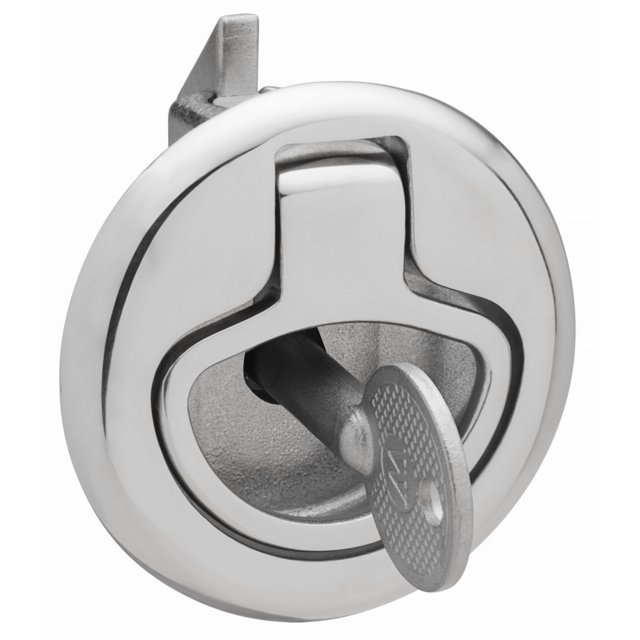 WhiteCap Industries Loquet de Tiroir 6136C Loquet Verrouillable; Argent; Acier Inoxydable; Simple; avec Pose de Broche