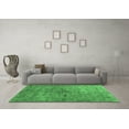 thumbnail image 3 of Ahgly Company Indoor Rectangle Abstract Emerald Green Contemporary Area Rugs, 2' x 3', 3 of 4