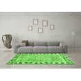 thumbnail image 3 of Ahgly Company Indoor Rectangle Abstract Green Modern Area Rugs, 2' x 5', 3 of 4