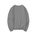 thumbnail image 5 of Resicozy Womens Sweatshirts Solid Color Crewneck Oversized Pullover Sweaters Fall Winter Cute Casual Tops Preppy Clothes 2025 Light Gray 2XL, 5 of 6