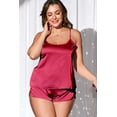 thumbnail image 5 of Ekouaer Silk Pajamas Set for Women Satin Backless Lingerie Pjs Cami Top and Shorts Nightwear, 5 of 6