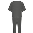 thumbnail image 5 of Chuancc Two Piece Summer Set Summer Lounge Sets for Women Athleisure Sets Women Casual Workout Two Piece Outfits Active Wear Sets for Women Gray 2XL, 5 of 6