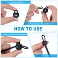 thumbnail image 5 of Uxcell Round Cord Lock, Plastic Single Hole Spring Loaded Toggle Stoppers Black, 5 of 7