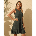 thumbnail image 5 of Anyshow Women's Ruffle Hem Dresses Summer Casual Loose Sleeveless Beach Tank Sundress 2025, 5 of 9
