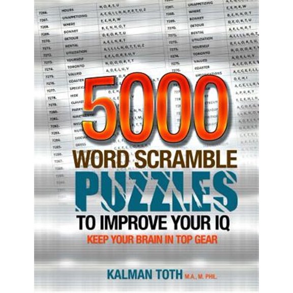 Pre-Owned 5000 Word Scramble Puzzles to Improve Your IQ