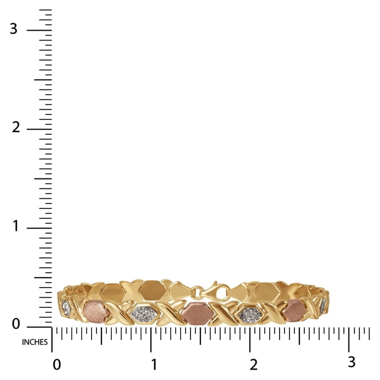 Brilliance Fine Jewelry Hugs & Kisses Gold Bracelet photo 3