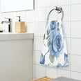 thumbnail image 6 of Cotton Towel Two Piece Set,16"×28"Rectangular Towel Printed on One Side,Wide Range of Applications，Good Water Absorption.Blue Rose, 6 of 6