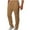 Khaki, variant on Mens Casual Pants Comfort Casual Loose Straight Leg Lounge Pants Lightweight Slacks Travel Trousers with Pocket