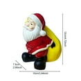 thumbnail image 6 of Shoreew Santa Claus Figurine Christmas Tabletop Resin Santa Sculpture with Gift Bag for Mantle Bookshelf Home Decor, 6 of 7