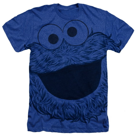 Sesame Street - Cookie Face - Heather Short Sleeve Shirt - X-Large