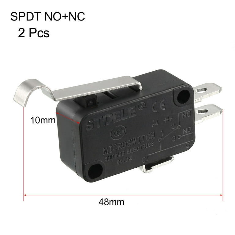 2Pcs V-154-1C25 Micro Limit Switch SPDT NO NC 3 Pin Simulated R