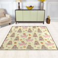 thumbnail image 5 of Ryvnso Capybara Life Area Rug Floor Mats Non-Slip Home Carpet 80 x 58 inch, 5 of 7