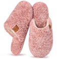 thumbnail image 1 of Zapatillas EverFoams para mujer Fuzzy Slip-on, espuma viscoelástica cálida, rosa, 1 of 6