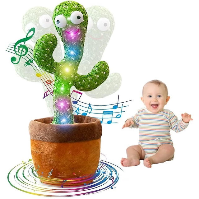 Cactus Bailando, Niños Bailando Y Repitiendo Juguete Cactus, Baile Con Carga USB