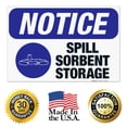 thumbnail image 7 of Spill Sorbent Storage Sign, OSHA Notice Sign, 24x36 Corrugated Plastic, 7 of 7