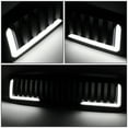 thumbnail image 3 of DNA Motoring GRF-LB-005-MBK-2 For 1994 to 2002 Dodge Ram 1500 2500 3500 Matte Black LED DRL Badgeless Vertical Fence Style Front Hood Bumper Grille Grill 95 96 97 98 99 00 01, 3 of 6