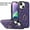Purple, variant on Jiahe Cover For iPhone 14 Plus 6.7 inch,Shockproof Rugged 360° Rotation Finger Ring Holder Kickstand Case Cover,Black