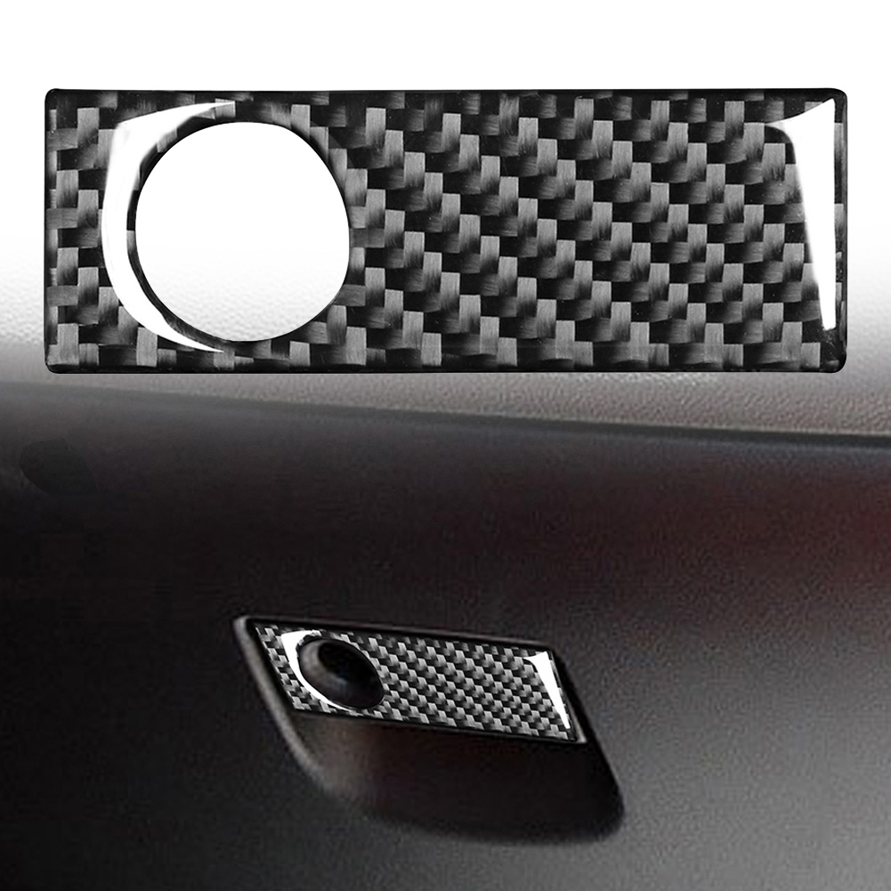 Star Home Glove Storage Box Handle Carbon Fiber Sticker Car Decor fit
