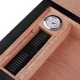 thumbnail image 3 of Humidificador de de escritorio Estuche de cuero Caja de almacenamiento de con higrómetro de y juego de cuchillos cortador de humidi Zulema Humidor de cigarros de escritorio, 3 of 8
