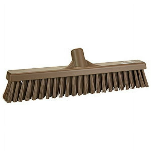 Vikan 16" Combo Push Broom- Soft/Stiff - Brown (1 Unit)