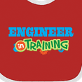 thumbnail image 4 of Inktastic Engineer in Training Boys or Girls Baby Bib, 4 of 4