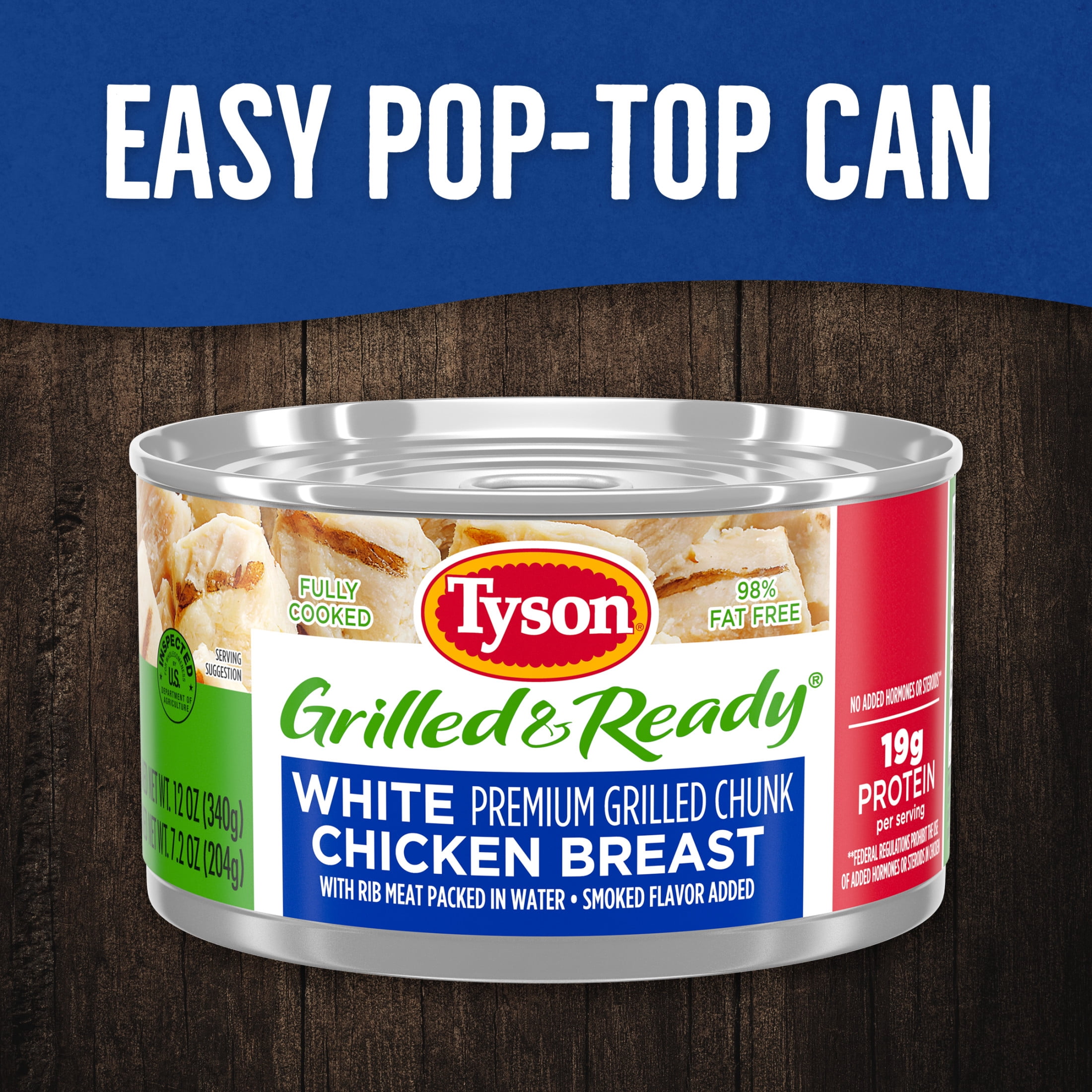 Tyson® Grilled & Ready® Premium Grilled Chunk White Chicken Breast, 12 oz.
