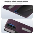 thumbnail image 6 of Allytechgroup Magnetic Case for Samsung Galaxy Z Fold 5, Built-in Kickstand Support Wireless Charging Non-Slip Shockproof Protective Full Body Cover Bumper for Samsung Galaxy Z Fold 5, Purple, 6 of 7