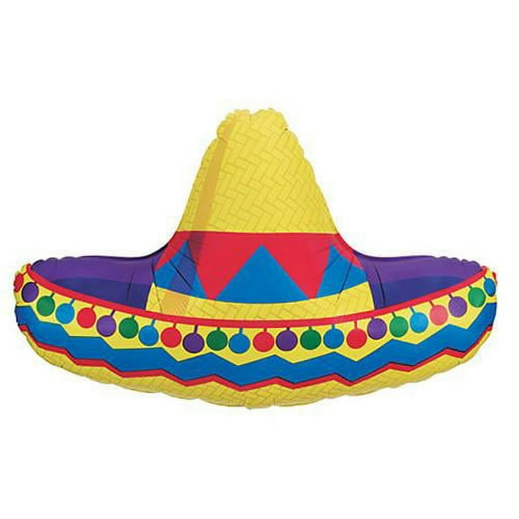 LOONBALLOON Fiesta Balloons, 34″ SOMBRERO