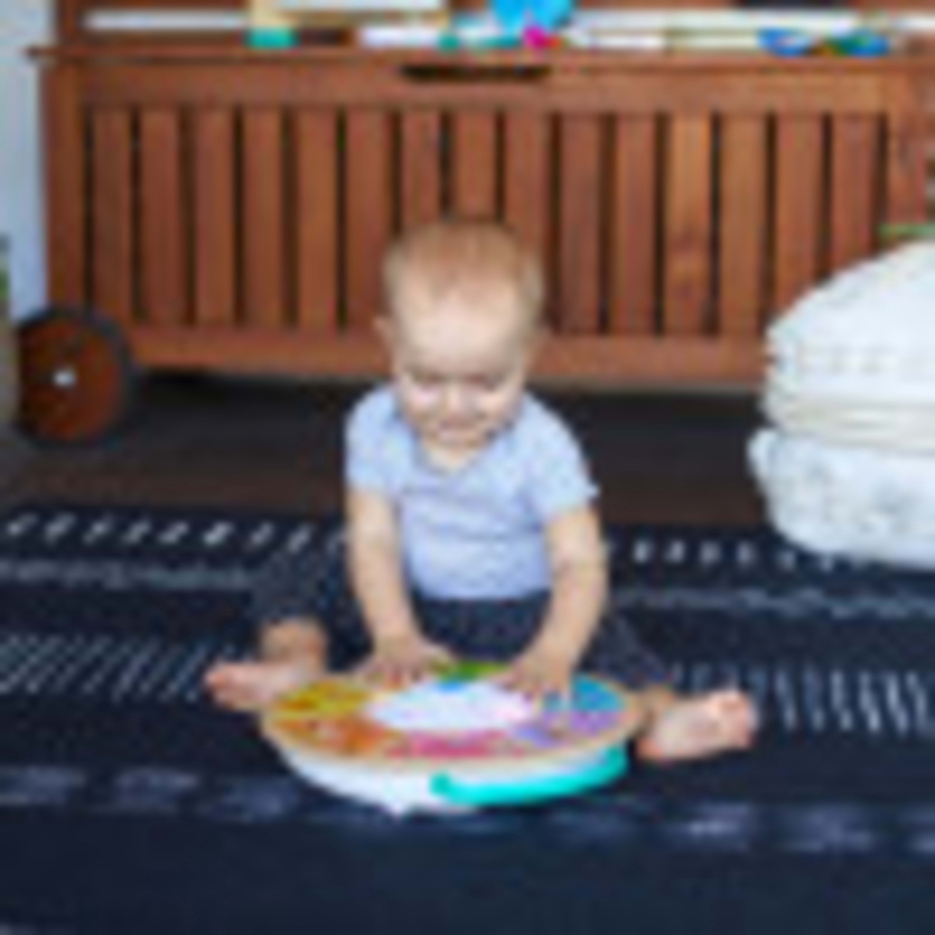 Baby Einstein Cal's Smart Sounds Symphony Magic Touch Wooden Electronic Activity Toy, Ages 6 months +