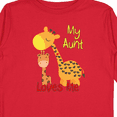 thumbnail image 4 of Inktastic My Aunt Loves Me Giraffe Boys or Girls Long Sleeve Toddler T-Shirt, 4 of 5