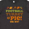 thumbnail image 4 of Inktastic Football Turkey And Pie Youth T-Shirt, 4 of 5
