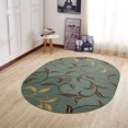 thumbnail image 1 of Ottomanson Ottohome Collection Non-Slip Rubberback Leaves Design Indoor Rug/ Mat, 1 of 7