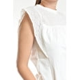 thumbnail image 4 of Blusa con detalle de encaje calado Roman Fashion/Juvenil, 6543 (Blanco) blanco G, 4 of 5