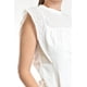 thumbnail image 4 of Blusa con detalle de encaje calado Roman Fashion/Juvenil, 6543 (Blanco) blanco G, 4 of 5