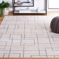 thumbnail image 2 of SAFAVIEH Blair Parker Geometric Machine Washable Area Rug, 6'7" x 6'7" Round, Beige/Grey, 2 of 8