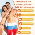thumbnail image 3 of Suplemento GLP-1 Berberina, Gomitas probióticas GLP 1 para mujeres y hombres | Activa GLP-1 y AMPK| con probiótico Akkermansia, berberina natural para la digestión y el intestino, energía, sin azúcar, 3 of 5