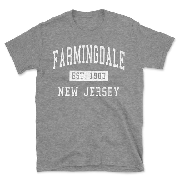 Farmingdale New Jersey Classic Established Men's Cotton T-Shirt