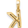 thumbnail image 3 of 14K Yellow Gold Diamond Letter K Initial With Bail Pendant(Length 12.5) - Jbsp, 3 of 5