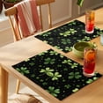 thumbnail image 4 of St. Patrick's Day Placemats Set of 8, Shamrock Non-Slip Place Mats Washable Table Mats for Kitchen Dining Table Decorations Indoor/Outdoor, 4 of 9
