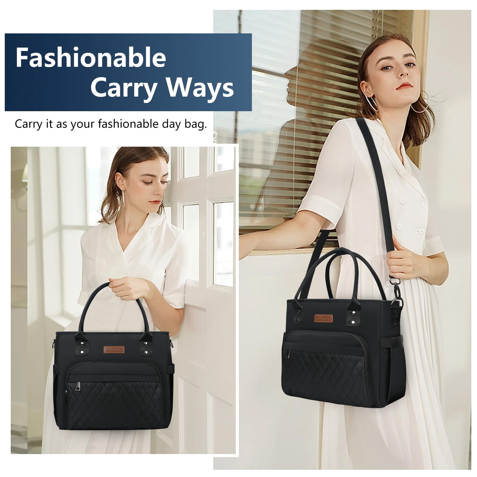 Lunch Bag Box Women - Leakproof Insulated Cooler For Men Large Tote Bags Adults  Black
