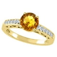 thumbnail image 2 of Tommaso Design� Round 7mm Genuine Citrine Solitaire Engagement Ring, 2 of 9