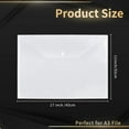 thumbnail image 3 of YQHWQ Pieces Polyethylene Oversized Envelopes File Folders Sealed Plastic Folders Inch Tabloid Size Folders School 11x17 Inch Tabloid Size Folders, 3 of 5