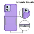 thumbnail image 3 of For Moto G 5G 2023 / Moto G (2023 Only) / XT2313 Case, 2 in 1 Heavy Duty Armor Shockproof Cases,Hisdou Hybrid Dual Layer Rubber Drop Protection Grip Plastic Bumper Sturdy Phone Cover -Purple, 3 of 6