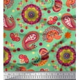 thumbnail image 1 of Soimoi Velvet Fabric Mandala & Paisley Ethnic Print Sewing Fabric Yard 58 Inch Wide, 1 of 1