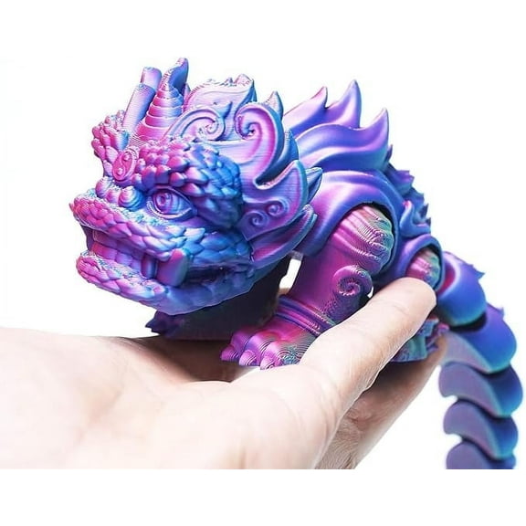 3D Printed Lion Dance,Articulated Models,Flexible Joint Animal Model Figurines, Stress Relief, Fidget restlessness, ADHD Toys, Surprise Fantasy Gifts
